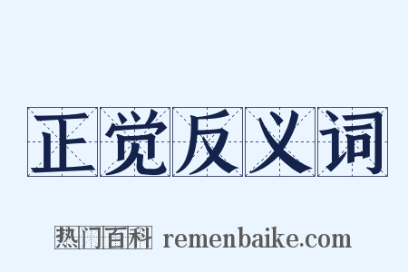 正觉反义词是什么意思的图片